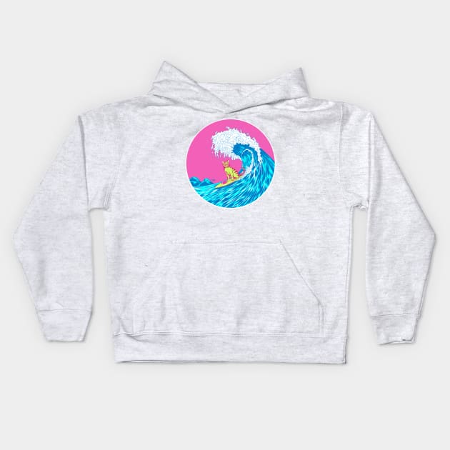 Great Wave. Empty Bowl Kids Hoodie by CMButzer